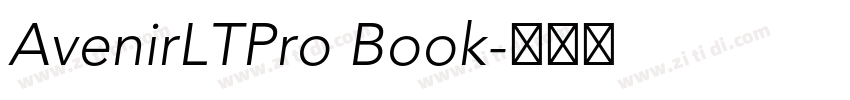 AvenirLTPro Book字体转换